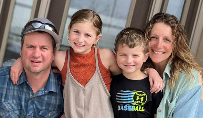 Abby Braaten and her family