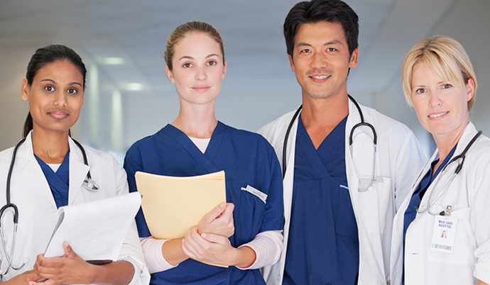 group of doctors standing together
