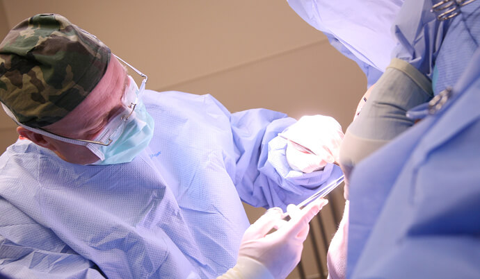 surgeon operating