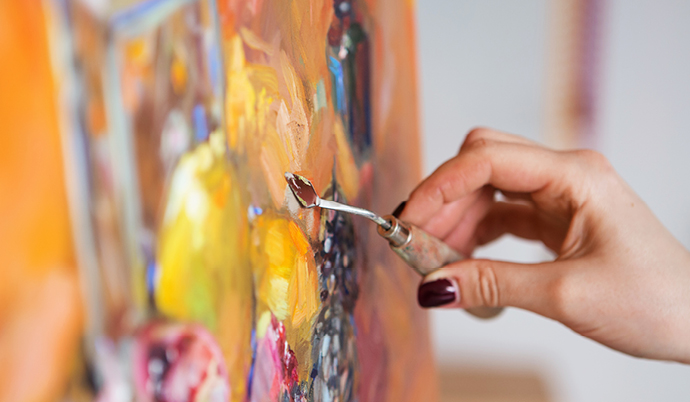woman painting