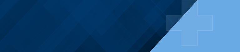 Blue background with a cross.