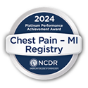 2023 Platinum performance achievement award - Chest pain MRI registry logo