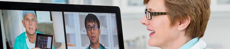 doctors having a video conference