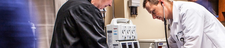 doctors examining a patient