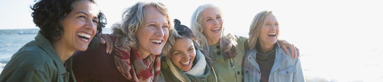 woman standing together