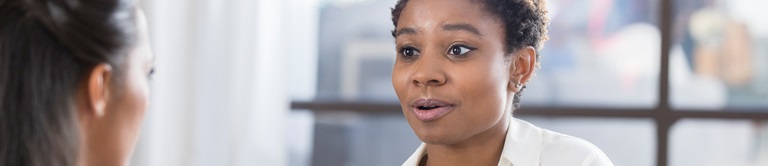 woman talking