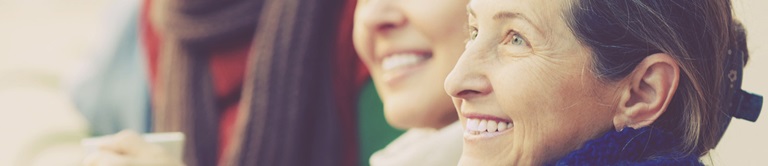 woman smiling close up