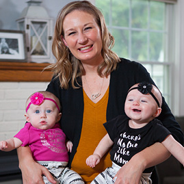 christie conover and two babies